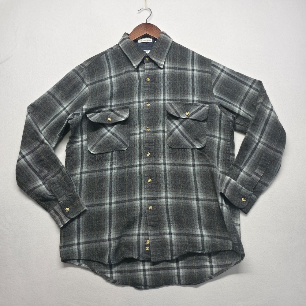 Vintage Sears Roebuck Wool Blend Single Needle Tailoring Flannel Size M